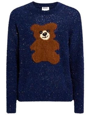Moschino Round-Neck Knitwear - Blu