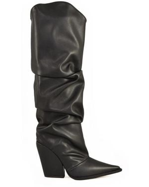 Alexandre Vauthier Stilvolle Stiefel Aus Alternativen Fasern - Schwarz