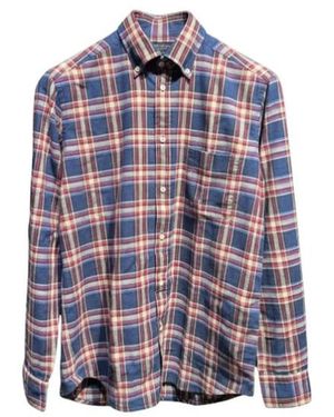 B.D. Baggies Bradford Geruit Overhemd - Paars