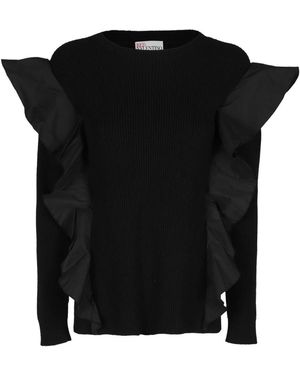 RED Valentino Round-Neck Knitwear - Noir