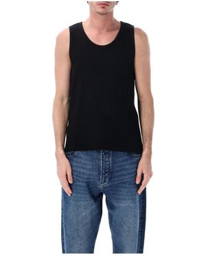 Studio Nicholson Tops ,Zwart ,Gebreide Tanktop