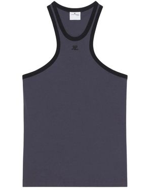 Courreges Sleeveless Tops - Blue