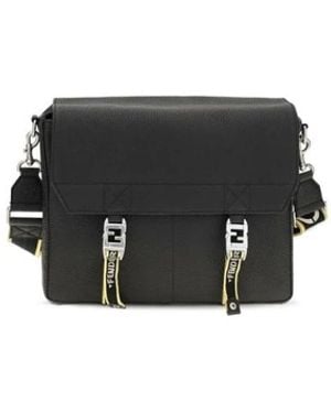 Fendi Ff Logo Messenger Bag - Schwarz