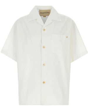 Valentino Garavani Short Sleeve Shirts - White