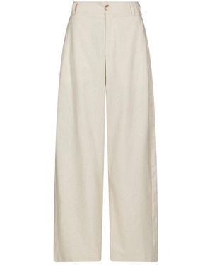 Neo Noir Wide Trousers - Blanco