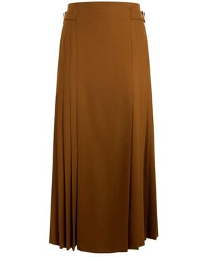 Alberta Ferretti Midi Skirts - Marrón
