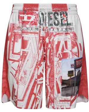 DIESEL Casual Shorts - Rosso
