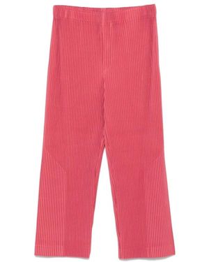 Issey Miyake Wide Trousers - Red