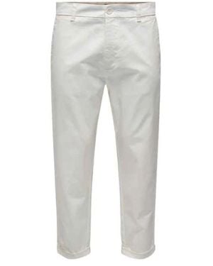 Only & Sons Straight Trousers - Grey