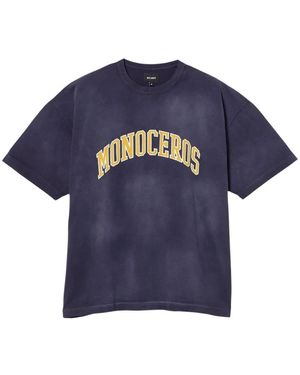 Beams Plus Tops ,Blauw ,Katoen Souvenir T-Shirt