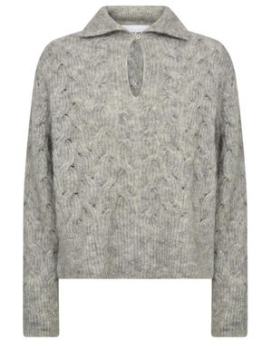 Levete Room Grijze Pullover Met Polokraag - Grijs
