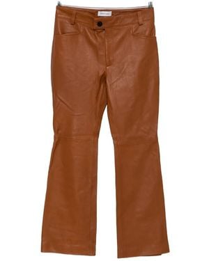 Ernest W. Baker Leather Pants - Brown