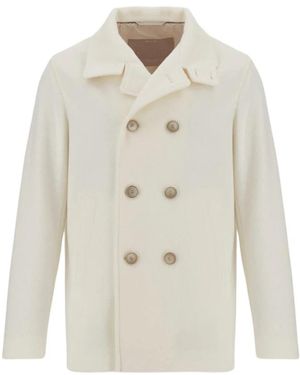 Herno Double-Breasted Coats - Bianco