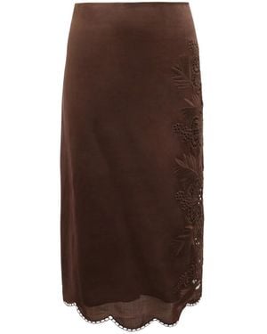 Max Mara Midi Skirts - Brown
