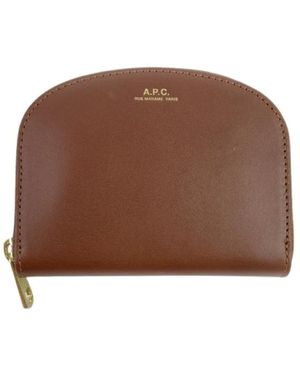 A.P.C. Münzbörse Aus Leder - Braun