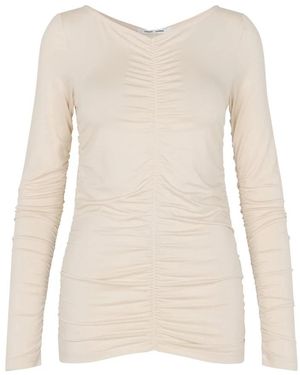 Samsøe & Samsøe Long Sleeve T-Shirts - Natural