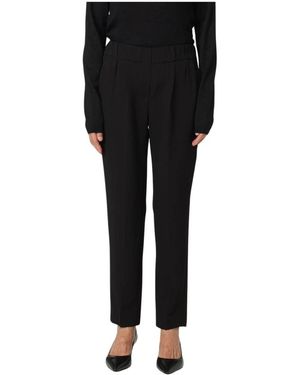 Brunello Cucinelli Plooi Broek Met Rechte Pijpen - Zwart