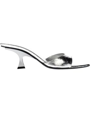 The Attico Heeled Mules - Metallic