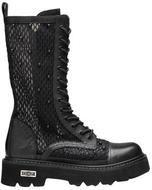 Cult Lace-Up Boots - Negro