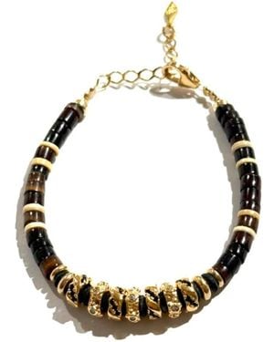 Gachon Pothier Accessoires ,Zwart ,Chayton Bracelet - Metallic