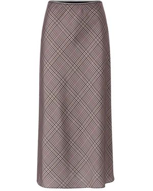Rich & Royal Midi Skirts - Brown
