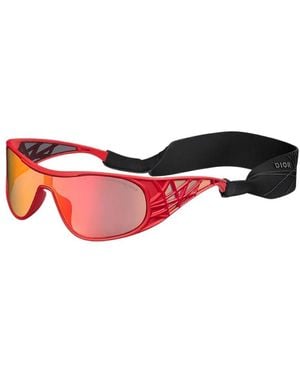Dior Accessoires ,Rood ,Stijlvolle Zonnebril Voor Een Trendy Look