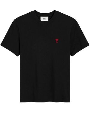 Ami Paris Tops ,Zwart ,T-Shirts
