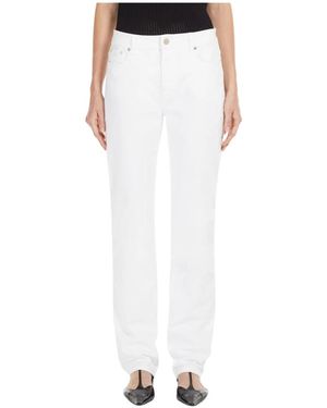 Max Mara Gerades Jeans - Weiß