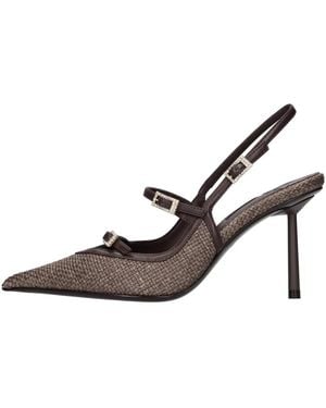 Le Silla Schoenen ,Bruin ,Leer Morgana Slingback Pomp