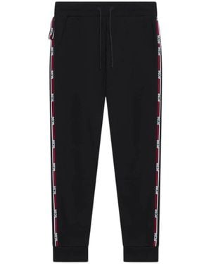 Gcds Broeken ,Zwart ,Katoen Logo Tape Joggers