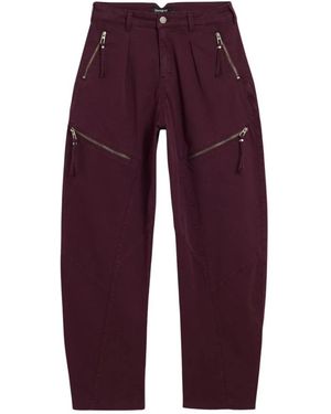 Desigual Pant Zippers - Paars