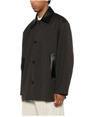 Studio Nicholson Jassen ,Bruin ,Katoen Meter Jacket - Zwart