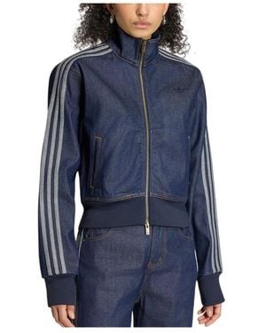 adidas Firebird Denim Track Top - Blauw