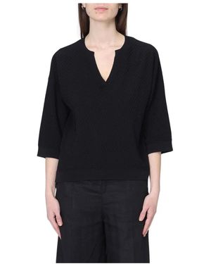 Kangra V-Neck Knitwear - Negro