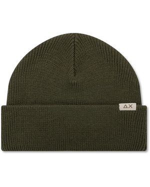 Sun 68 Polyester Gerippte Wollmütze - Grün