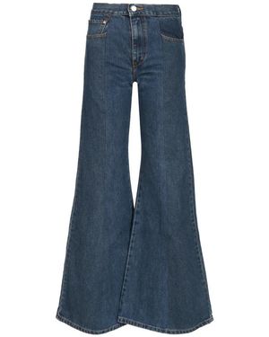 E.L.V. Denim Flared Jeans - Azul