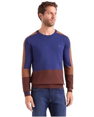 Harmont & Blaine Truien & Vesten ,Blauw ,Katoen Sweatshirts