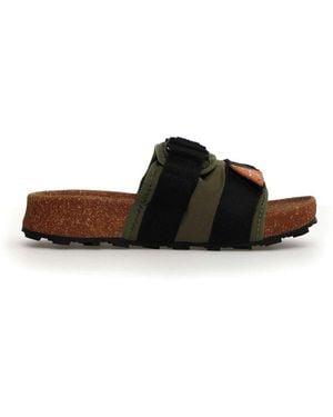Flower Mountain Sliders - Noir