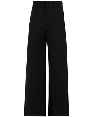 SOLOTRE Hose Mit Asymmetrischem Beinpanel Und Rückenschleife - Schwarz