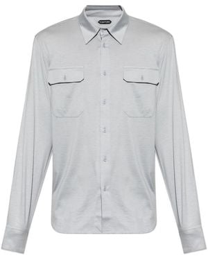 Tom Ford Casual Hemden - Grijs