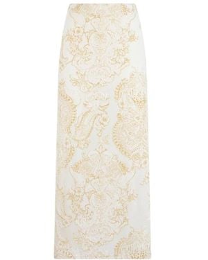 Roberto Cavalli Rock Mit Ornamentalem Weißem Print