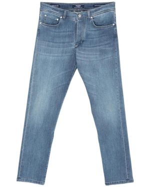 Barba Napoli Slim-Fit Jeans - Azul
