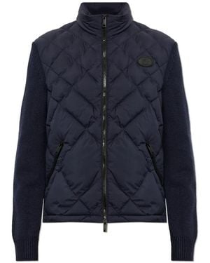 Burberry Truien & Vesten ,Blauw ,Wol Dunsbury Quilted Cardigan