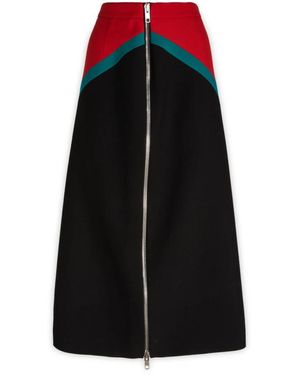 Gucci Rokken ,Veelkleurig ,Wol Stijlvolle Gonne Voor Een Trendy Look - Zwart