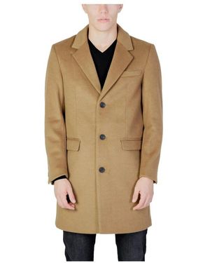 Antony Morato Single-Breasted Coats - Natural