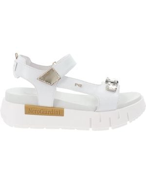 Nero Giardini Flat Sandals - White