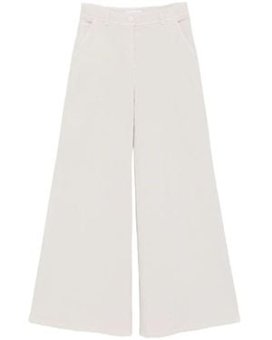 Via Masini 80 Wijde Broek - Wit