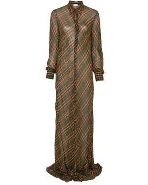 Dries Van Noten Shirt Dresses - Verde