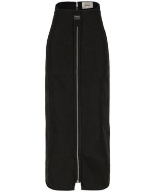 Coperni Long Zip Skirt - Zwart