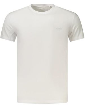 Guess Tops ,Wit ,Katoen T-Shirt Met Korte Mouwen